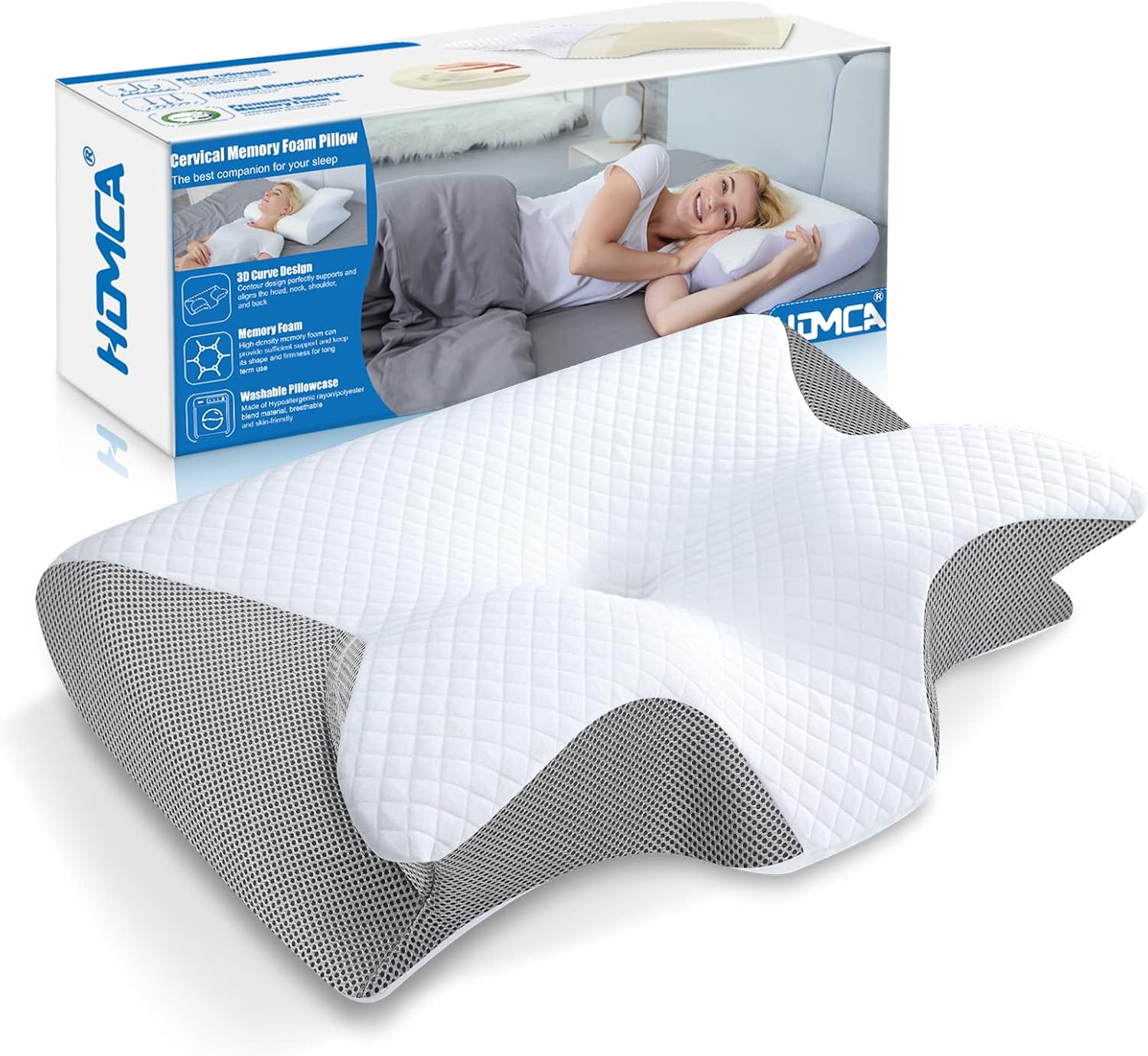 Almohada ergonómica ortopédica HOMCA